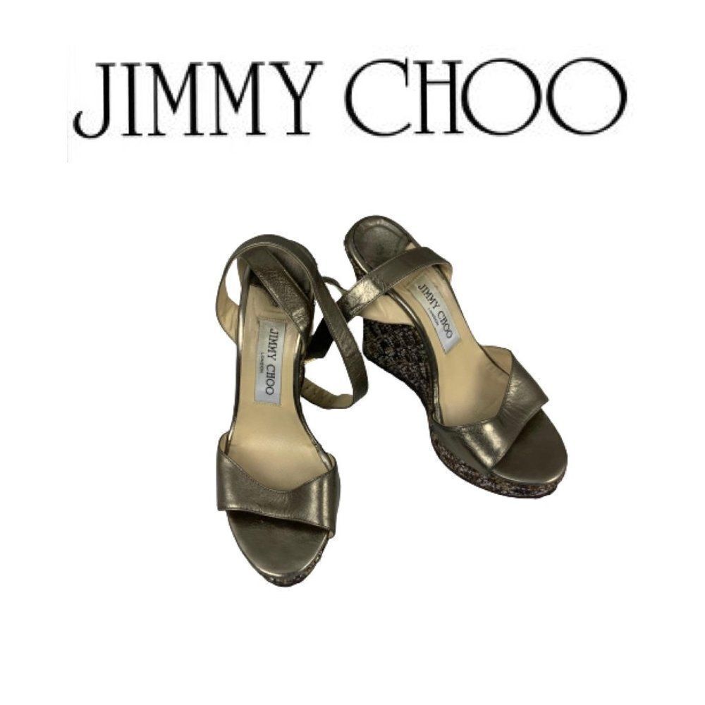 Jimmy Choo Wedge Sandals. Sz 37